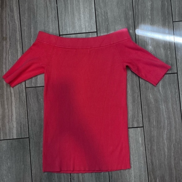 ANTHROPOLOGIE minuet off shoulder ribbed sweater medium - Picture 5 of 5